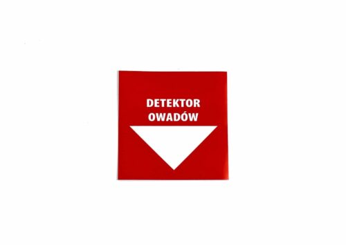 NAKLEJKA OSTRZEGAWCZA NA ŚCIANĘ "DETEKTOR OWADÓW" NAKLEJKA OSTRZEGAWCZA NA ŚCIANĘ "DETEKTOR OWADÓW"