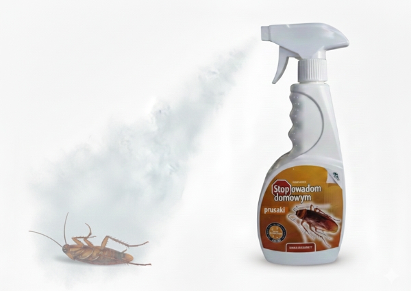 Stop Owadom Domowym Prusaki – skuteczny spray owadobójczy 500 ml na karaluchy i prusaki