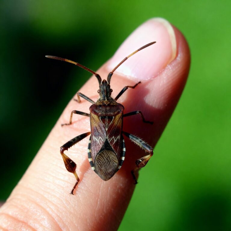 Czy wtyk amerykański gryzie? 19 Wtyk amerykański na palcu człowieka