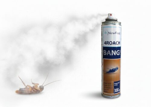 4Roach BANG! Aerozol na Owady Biegające 300 ml – karaluchy, prusaki, rybiki, pchły
