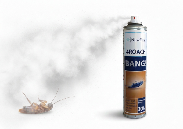 4Roach BANG! Aerozol na Owady Biegające 300 ml – karaluchy, prusaki, rybiki, pchły