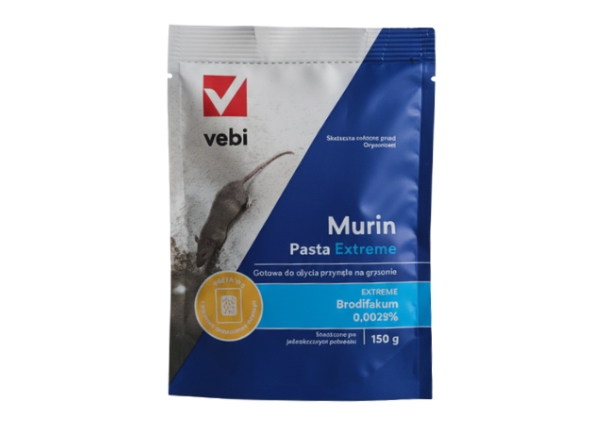 Murin Extreme Pasta 150 g – mocna przynęta gryzoniobójcza na myszy i szczury. Murin Extreme Pasta 150 g – mocna przynęta gryzoniobójcza na myszy i szczury
