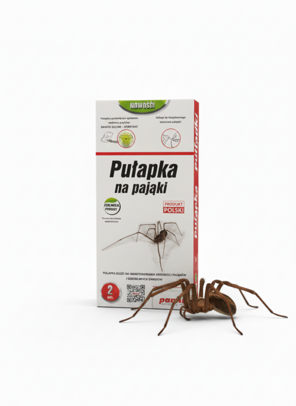 PUŁAPKA NA PAJĄKI PANKO – EKOLOGICZNA PUŁAPKA LEPOWA Z ATRAKTANTEM | 2 SZT.