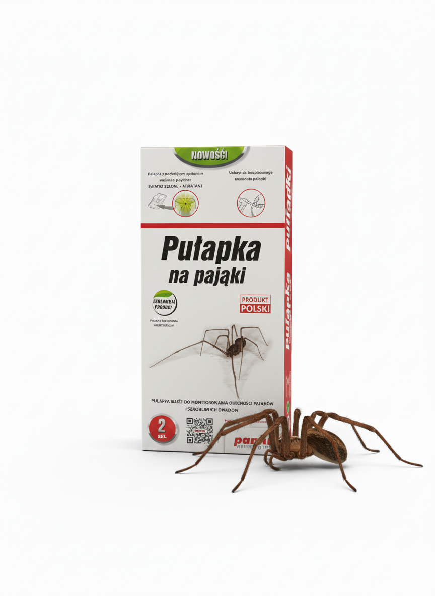 PUŁAPKA NA PAJĄKI PANKO – EKOLOGICZNA PUŁAPKA LEPOWA Z ATRAKTANTEM | 2 SZT.