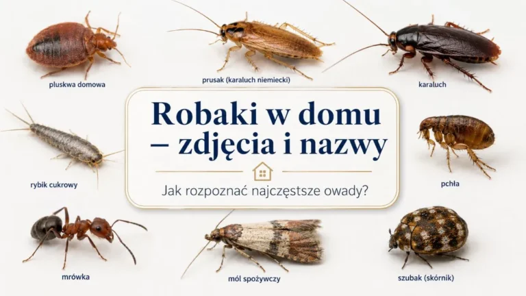 robaki w domu – pluskwa, prusak, karaluch, rybik, pchła, mrówka, mól i szubak